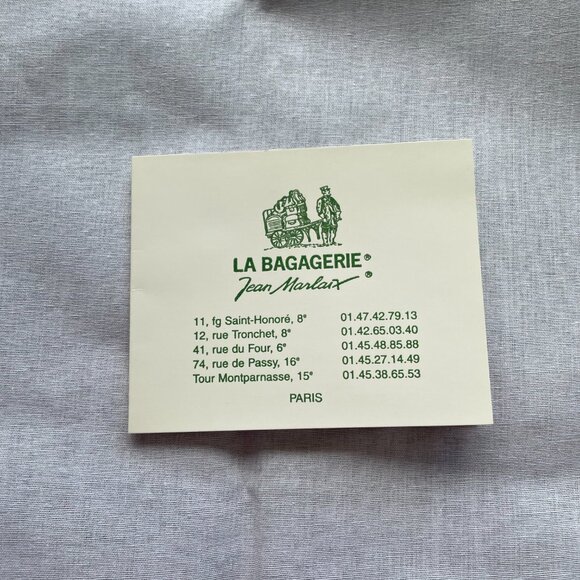 La Bagagerie Jean Marlaix Paris - Leather Envelope Clutch  $60 - Picture 12 of 14